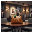 Chocolate Brown Quilted Trendy Shoulder  Bag