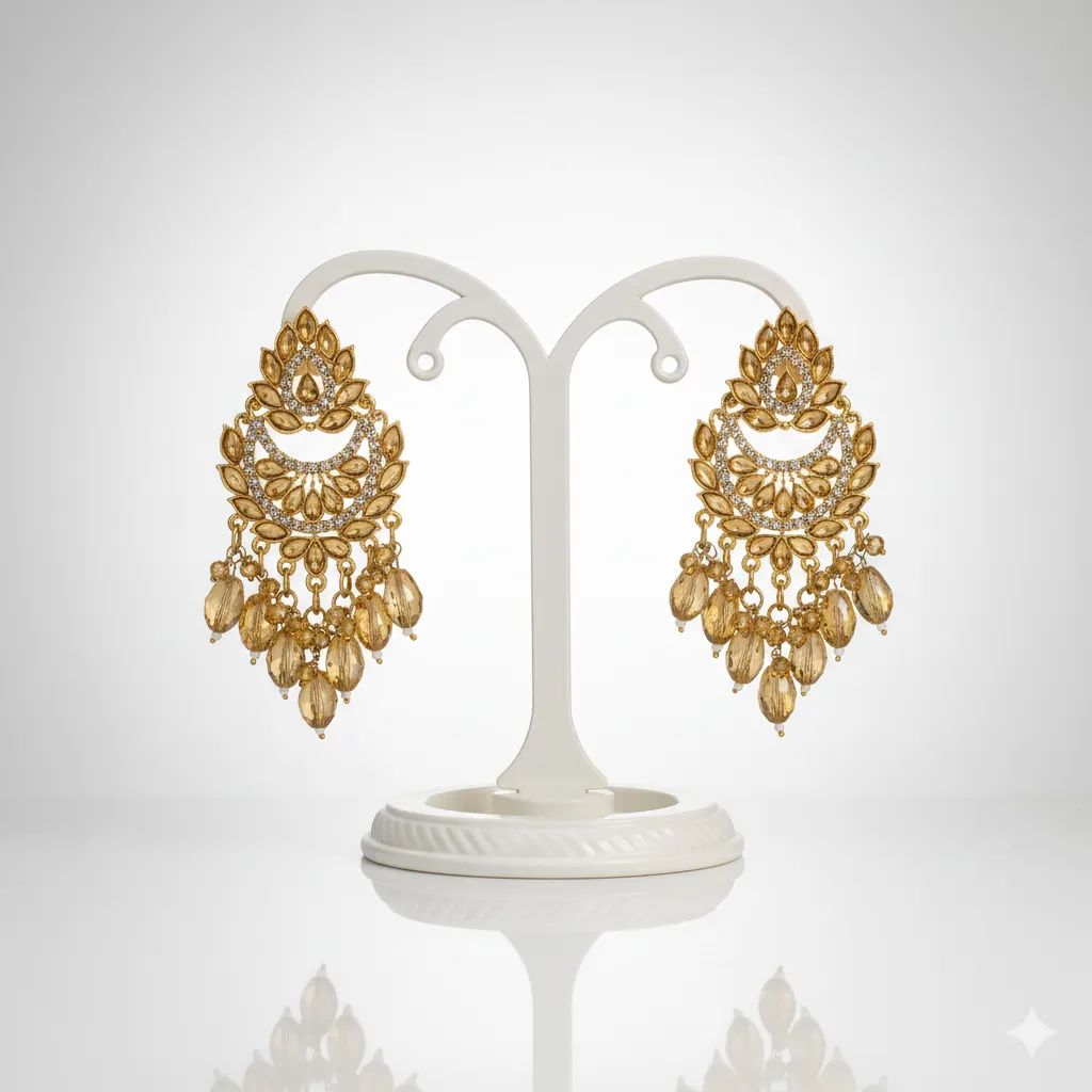 [0059] Premium heavy gold-tone chandelier earrings