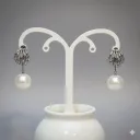  Classic White Pearl Drop Earrings 