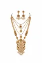 Traditional Gold-Plated Long Rani Haar Necklace 