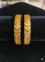 Gold Plated Floral Pattern Bangles for Women & Girls, Daily & Festive Wear