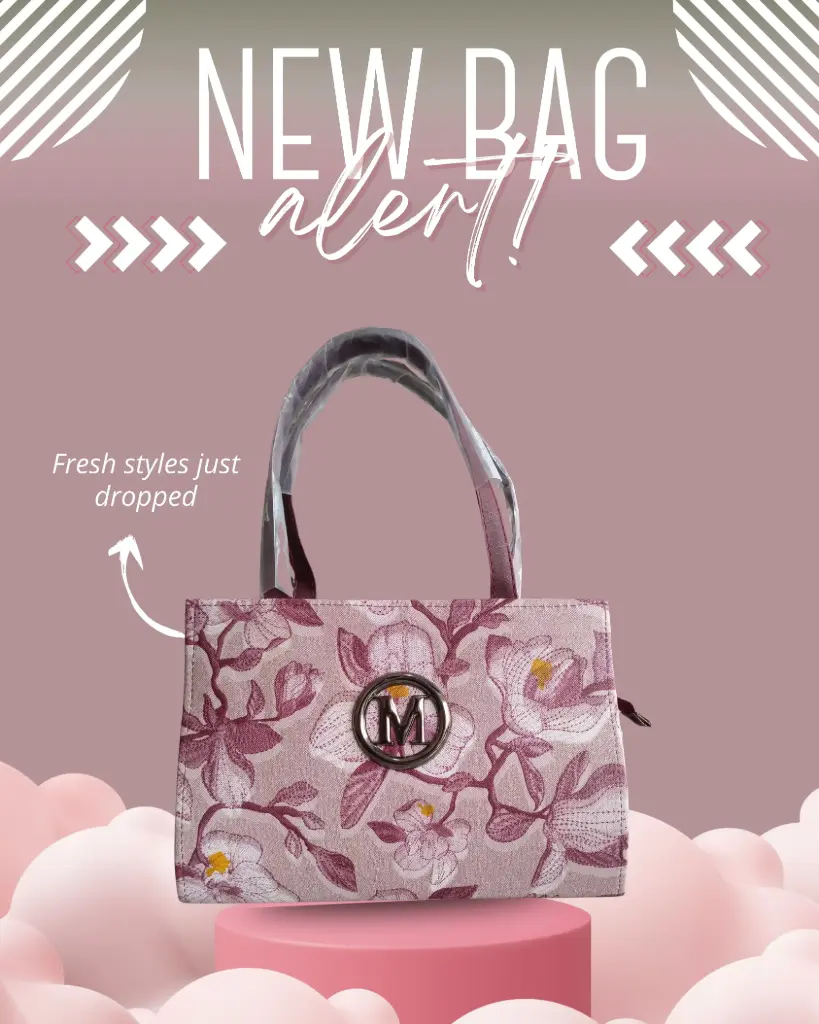 [M Luxury Series] Magnolia Bloom Designer Sling Bag – M Luxury Series hand bag (red)