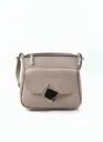  Beige PU Leather Sling Handbag for Women & Girls