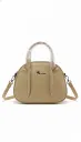 Women's  La Glory Textured Handbag with Fur Pom‑Pom & Sling Strap