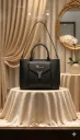 Women's Black La Glory Structured Handbag with Gold Logo & Sling Strap