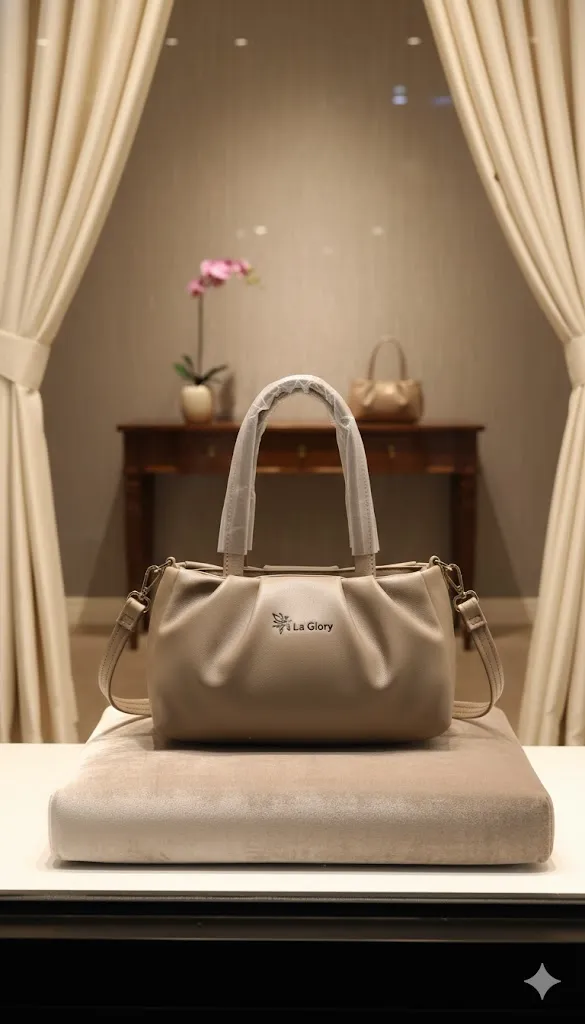 La Glory Designer Pleated Handbag / Stylish Women's Shoulder Hand Bag