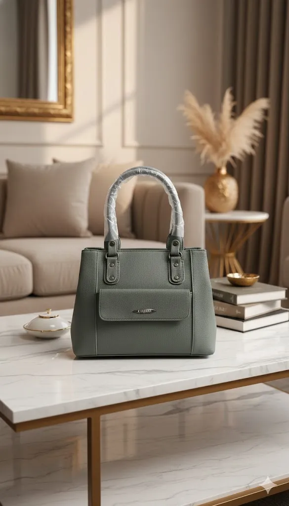[H90] S-CHEER Stylish Women’s Grey Handbag | Trendy Office Satchel | Girls Side Bag with Front Flap