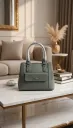 S-CHEER Stylish Women’s Grey Handbag | Trendy Office Satchel | Girls Side Bag with Front Flap