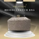 Elegant Diamond Glow Bridal Clutch hand bag– Royal Wedding Collection