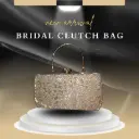 Golden Spark Luxe Bridal Clutch – Wedding Diva Edition
